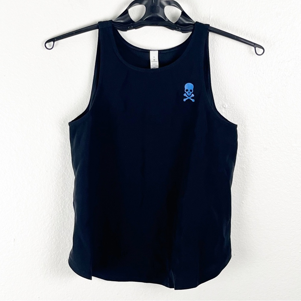 LULULEMON x SOUL CYCLE Black Blissed Out Sleeveless Tank Top 4 Gym Yoga Workout